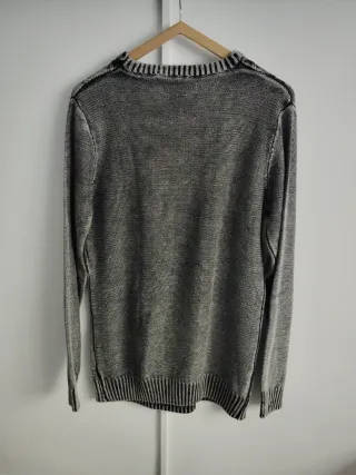 Jersey hombre gris trenzado talla L