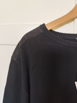 Sin usar! Jersey negro hombre L bolsillo cremaller