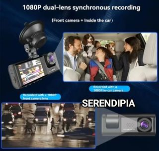 CÁMARA PARA COCHE 3 LENTES + (TARJETA 64 GB)
