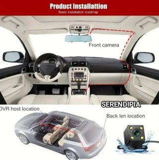 CÁMARA PARA COCHE 3 LENTES + (TARJETA 64 GB)
