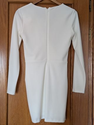 Vestido ZARA blanco largo M/38/10 sin estrenar