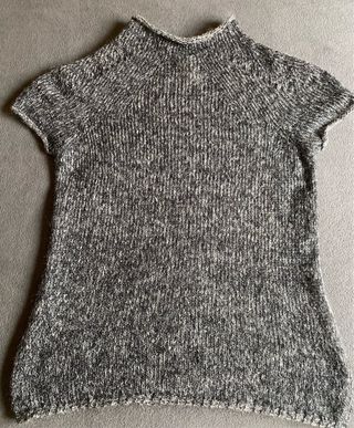 Chaleco punto mohair jaspeado