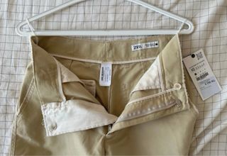 Pantalones Cargo Zara Beige
