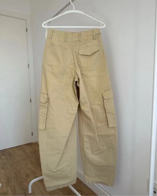 Pantalones Cargo Zara Beige