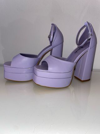 Sandalias Plataforma Moradas