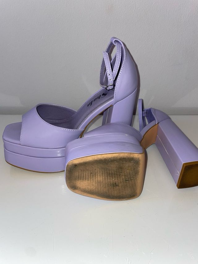 Sandalias Plataforma Moradas