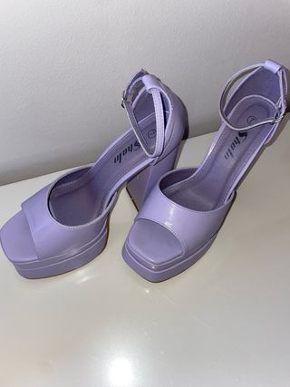 Sandalias Plataforma Moradas