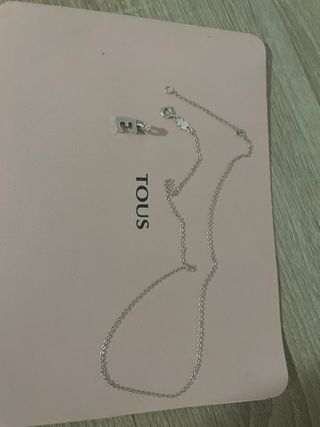 Collar Tous Letra E Plata