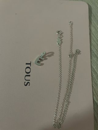 Collar Tous Letra E Plata