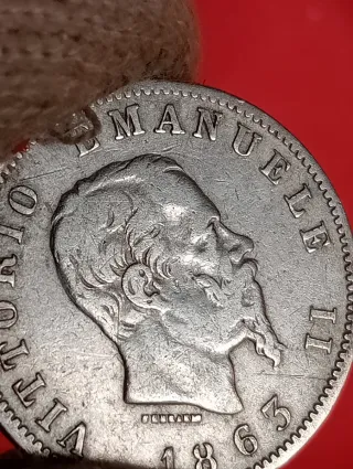 Moneta Regno d'Italia 1863 Argento