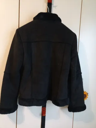 Giacca tipo shearling nera