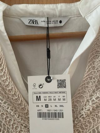 Vestido Zara Chaleco Punto Talla M Nuevo
