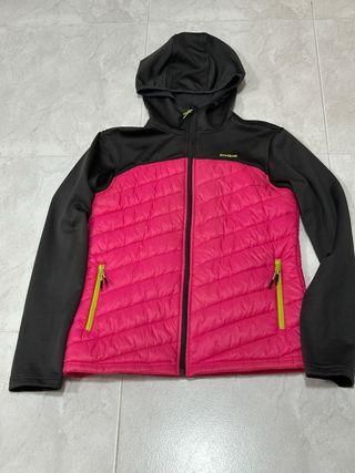 Chaqueta Deportiva Boriken Mujer Negra y Rosa