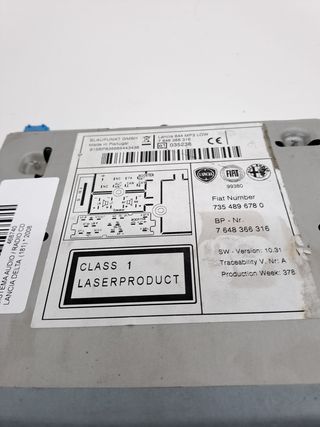 SISTEMA AUDIO / RADIO CD LANCIA DELTA (181)