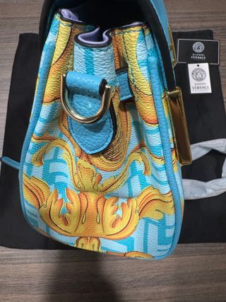 Borsa Versace x Fendi blu e oro