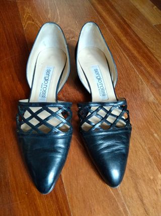 Zapatos Sergio Rossi tacón bajo elegantes
