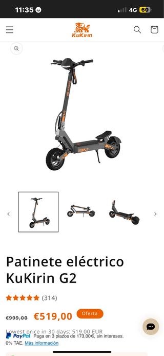 Patinete Kukirin G2 2025