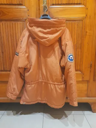 Giubbotto uomo Napapijri con cappuccio arancione