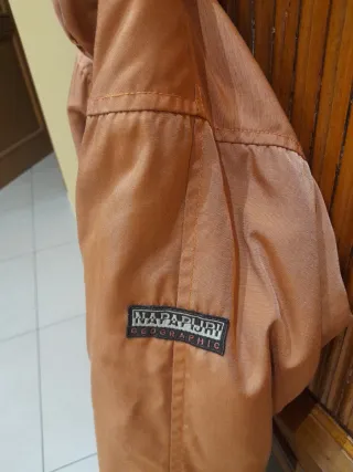 Giubbotto uomo Napapijri con cappuccio arancione