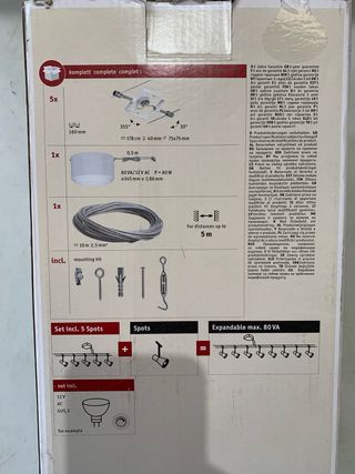 Sistema de cableado para bombillas Paulmann Mac II