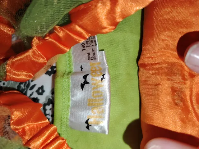 Vestido Calabaza Halloween 7-10 años