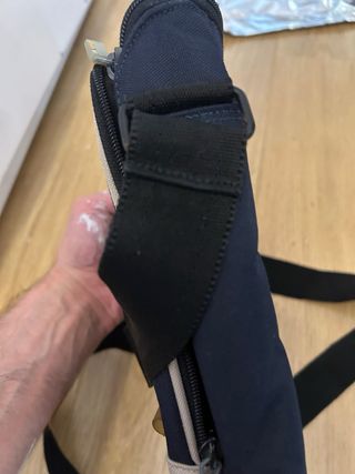 Bandolera Zara Hombre Azul y Beige