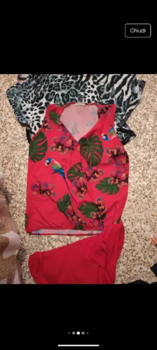 Lotto 5 pezzi abbigliamento donna taglia L