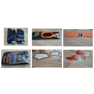 Pack moto KTM espejos,freno,embrague,mangos,guante