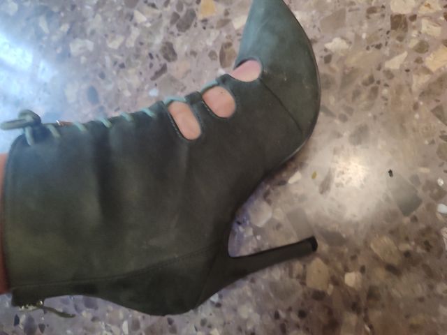 Botín Antelina Verde Talla 38