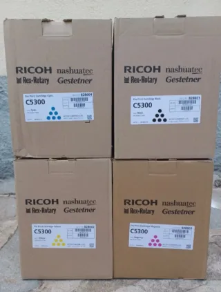 4 Toners Ricoh Pro C5300 (Cyan, Black, Yellow, Mag