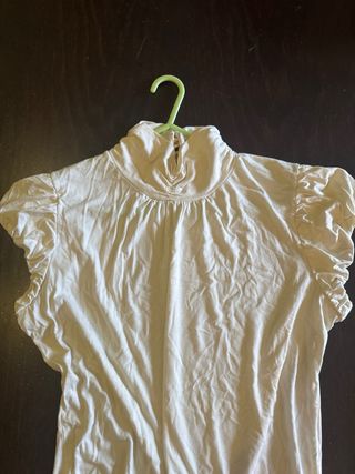 Blusa mujer cuello alto drapeado