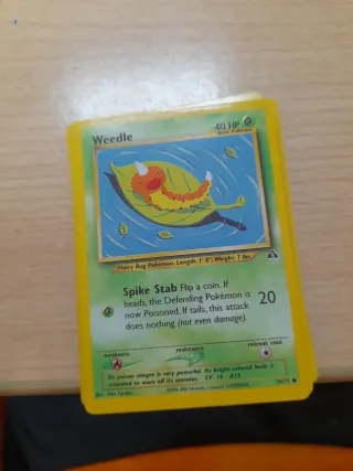 Carta Pokémon Weedle 1995-2001