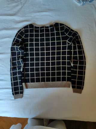Chaqueta Nice Things Cuadros Beige/Negro Talla XS