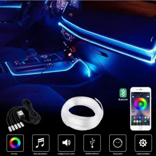 Luces LED Interior Coche - Kit Multicolor