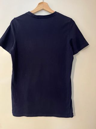 Camiseta Puma Azul Logo Rayas