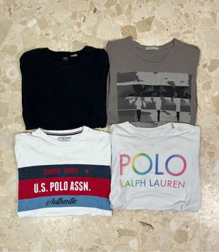Lote 4 camisetas talla S hombre | Polo Ralph Lau