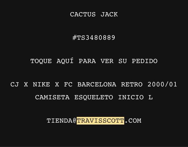 Camiseta Barcelona Cactus Jack x Travis Scott Nike