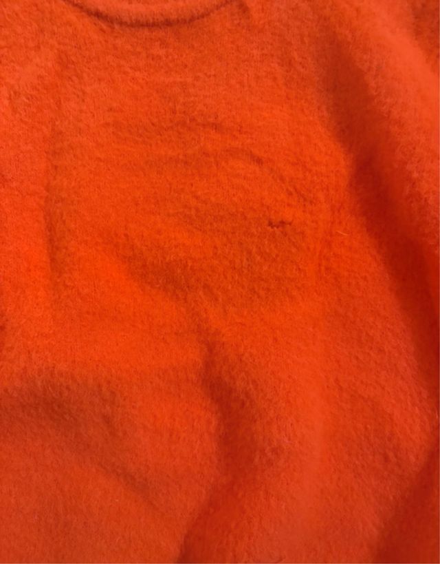 Jersey de punto cuello alto naranja