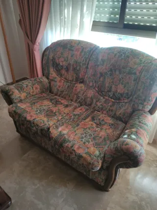 Sofá de 2 plazas estampado