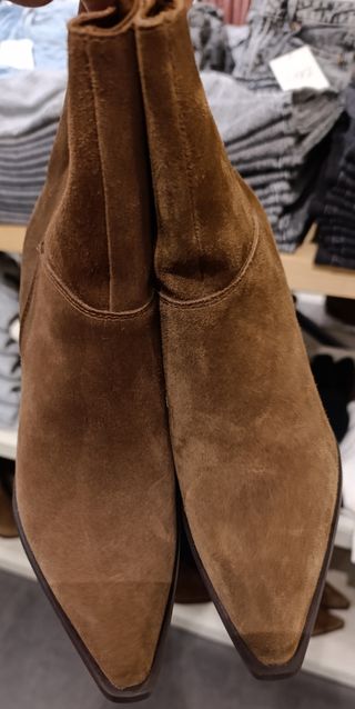 Botines Stradivarius Piel Marrón Talla 36 Nuevos