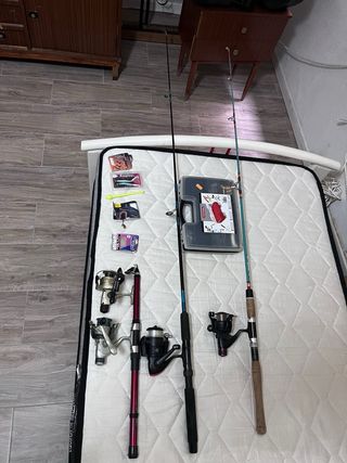 Cañas de pescar y accesorios
