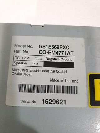 SISTEMA AUDIO / RADIO CD MAZDA 6 BERLINA (GG) (2)