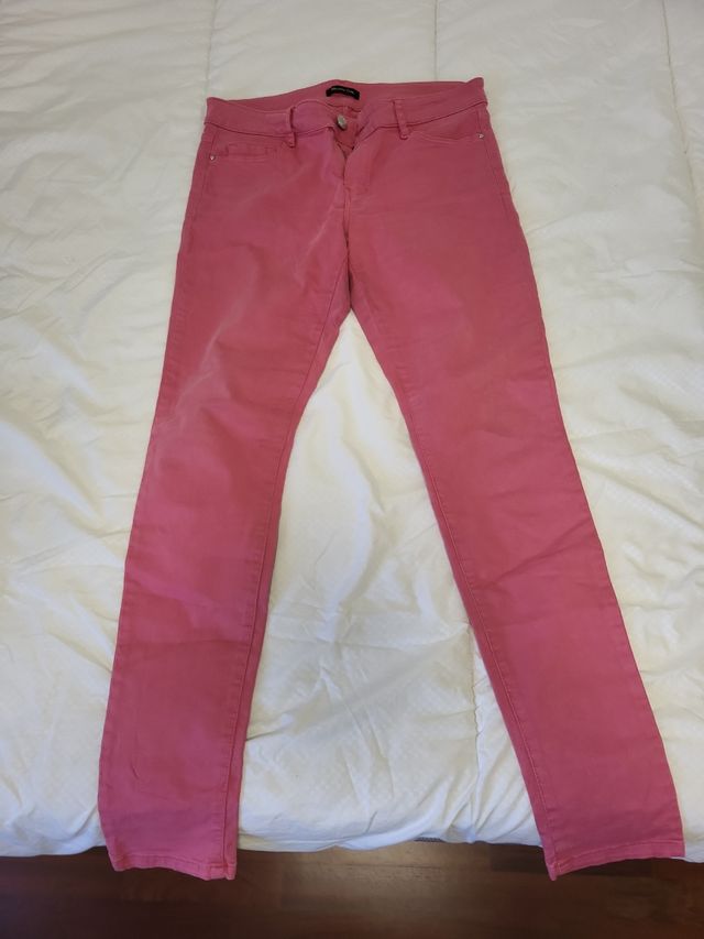 Pantalón Massimo Dutti Rosa Talla XS