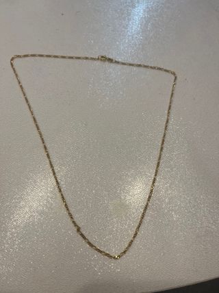 Cadena oro 18 kilates nueva a estrenar 