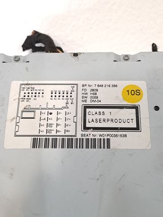 SISTEMA AUDIO / RADIO CD SEAT LEON (1P1) (2)