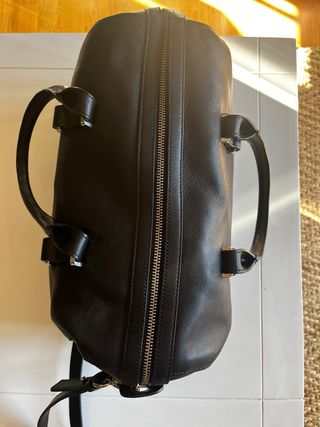 Bolso Piel Flexible Massimo Dutti Negro