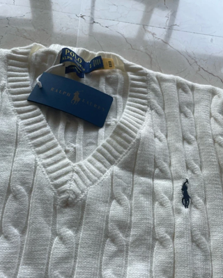 Jersey Ralph Lauren Blanco Mujer 