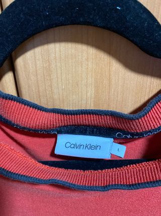 Camiseta Calvin Klein Hombre Roja