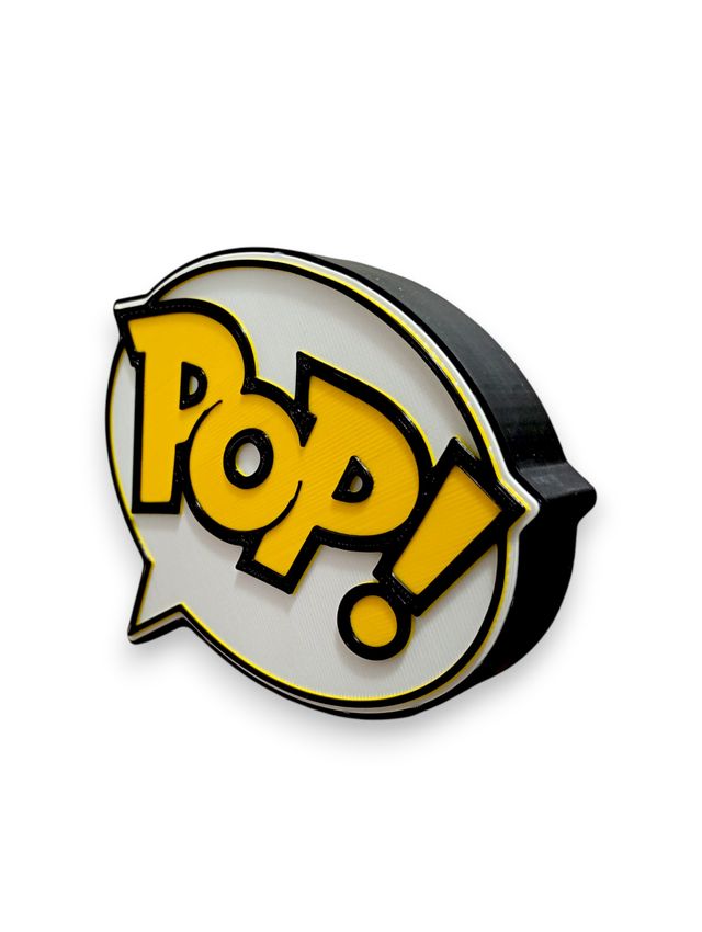 Funko Pop cartel o letrero luminoso