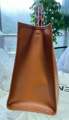 Borsa Fendi Sunshine marrone e oro